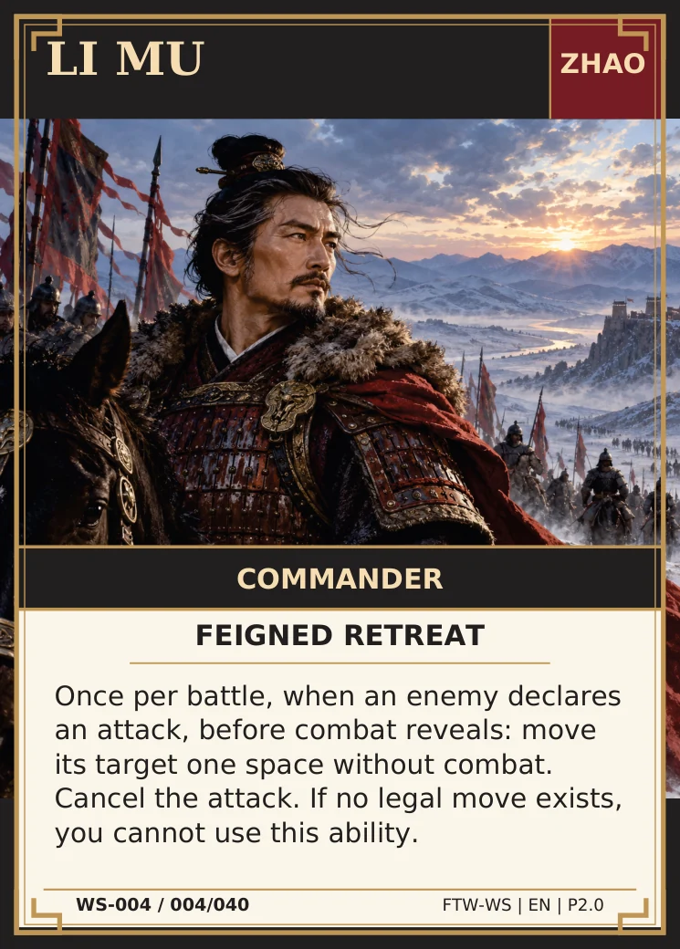 Li Mu — complete illustrated card