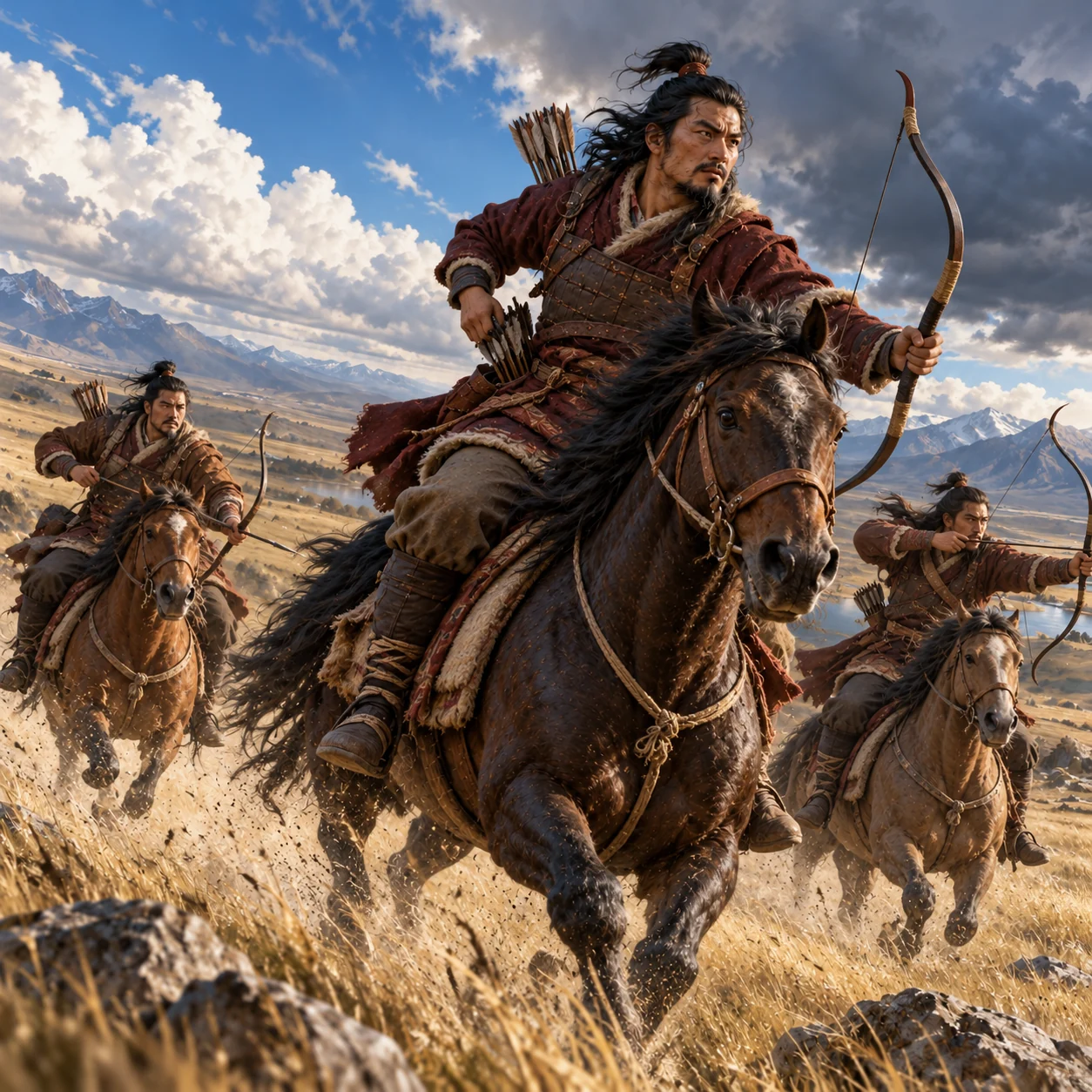 Zhao frontier rider carrying a bow