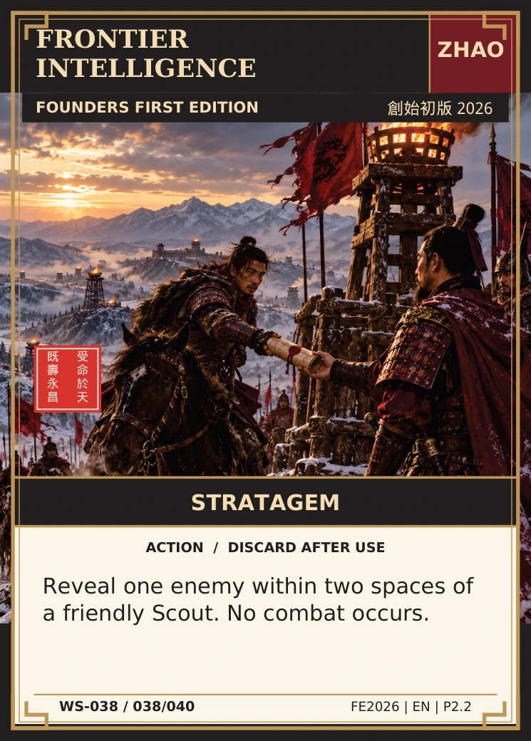 Frontier Intelligence — complete illustrated card
