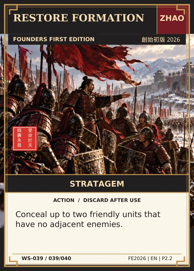 Restore Formation — complete illustrated card